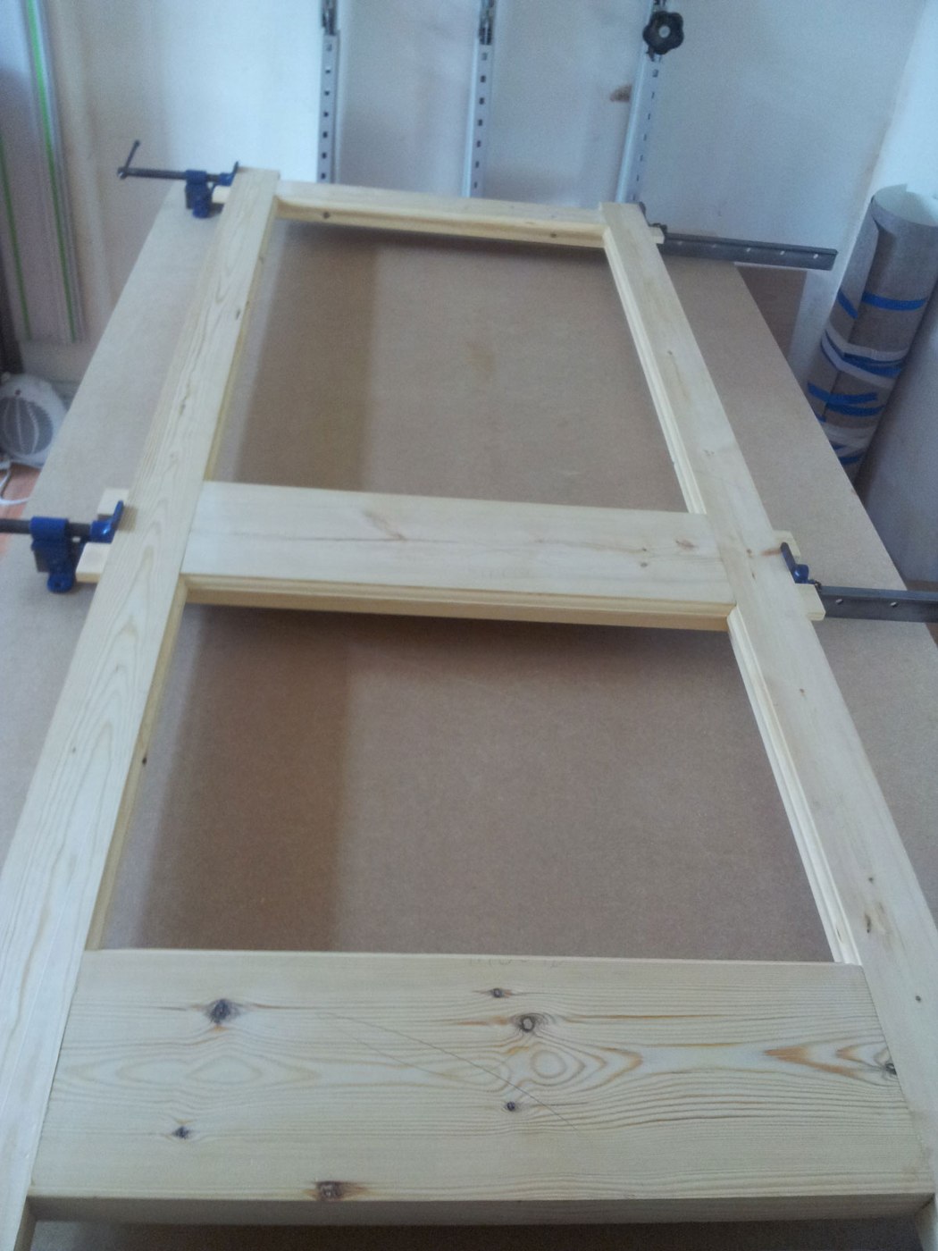 Purpose-made redwood timber door